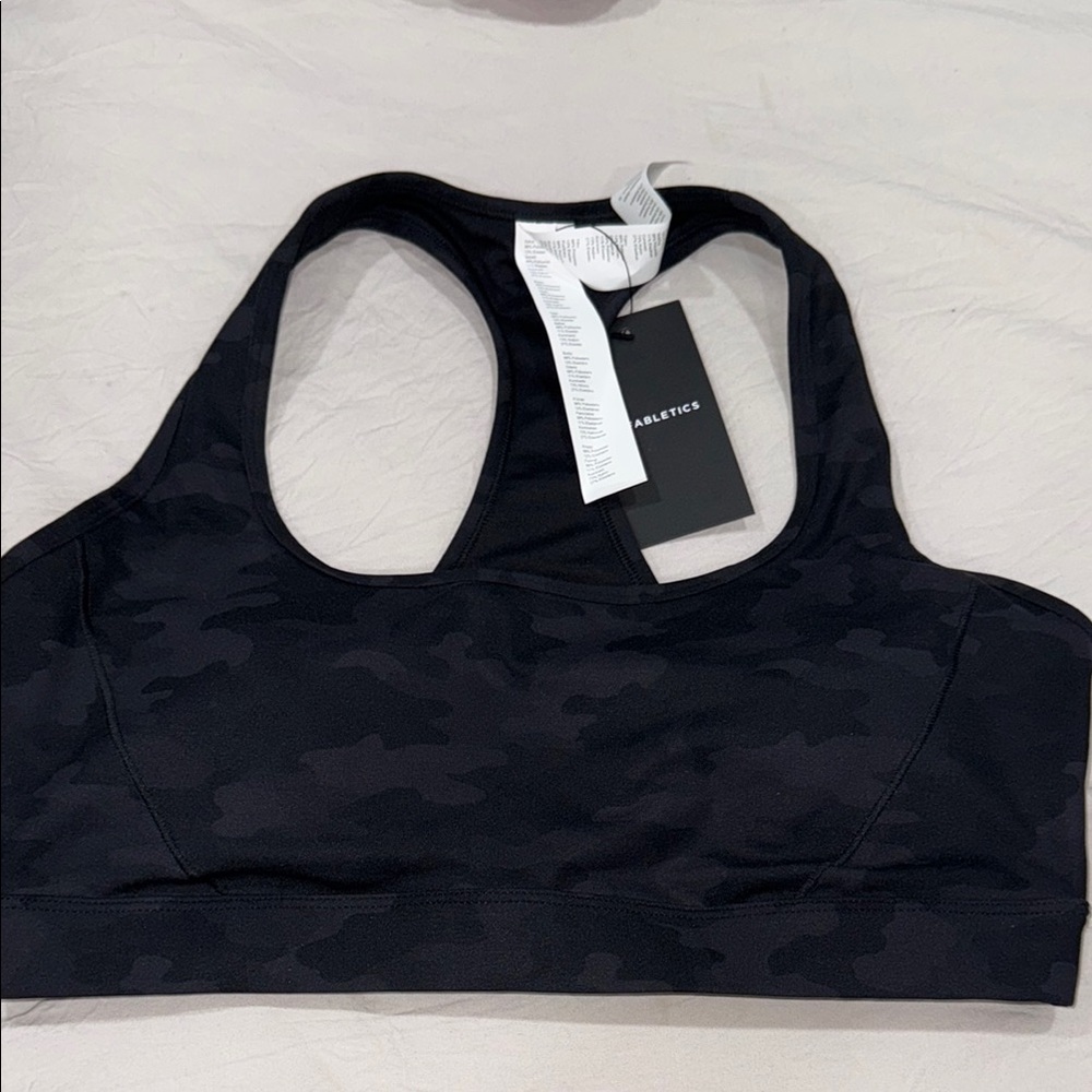 Fabletics Black Camo Sports Bra